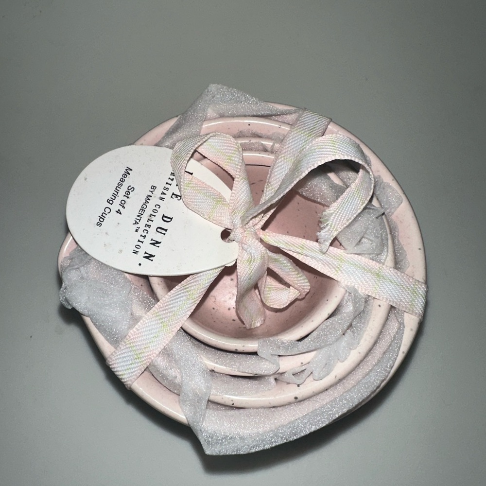 Rae Dunn Pink Speckled Measuring Cups